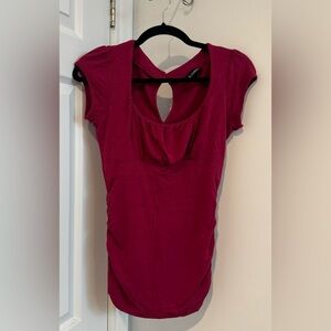 Vintage Le Chateau milkmaid style shirt Y2K style size S made in Canada